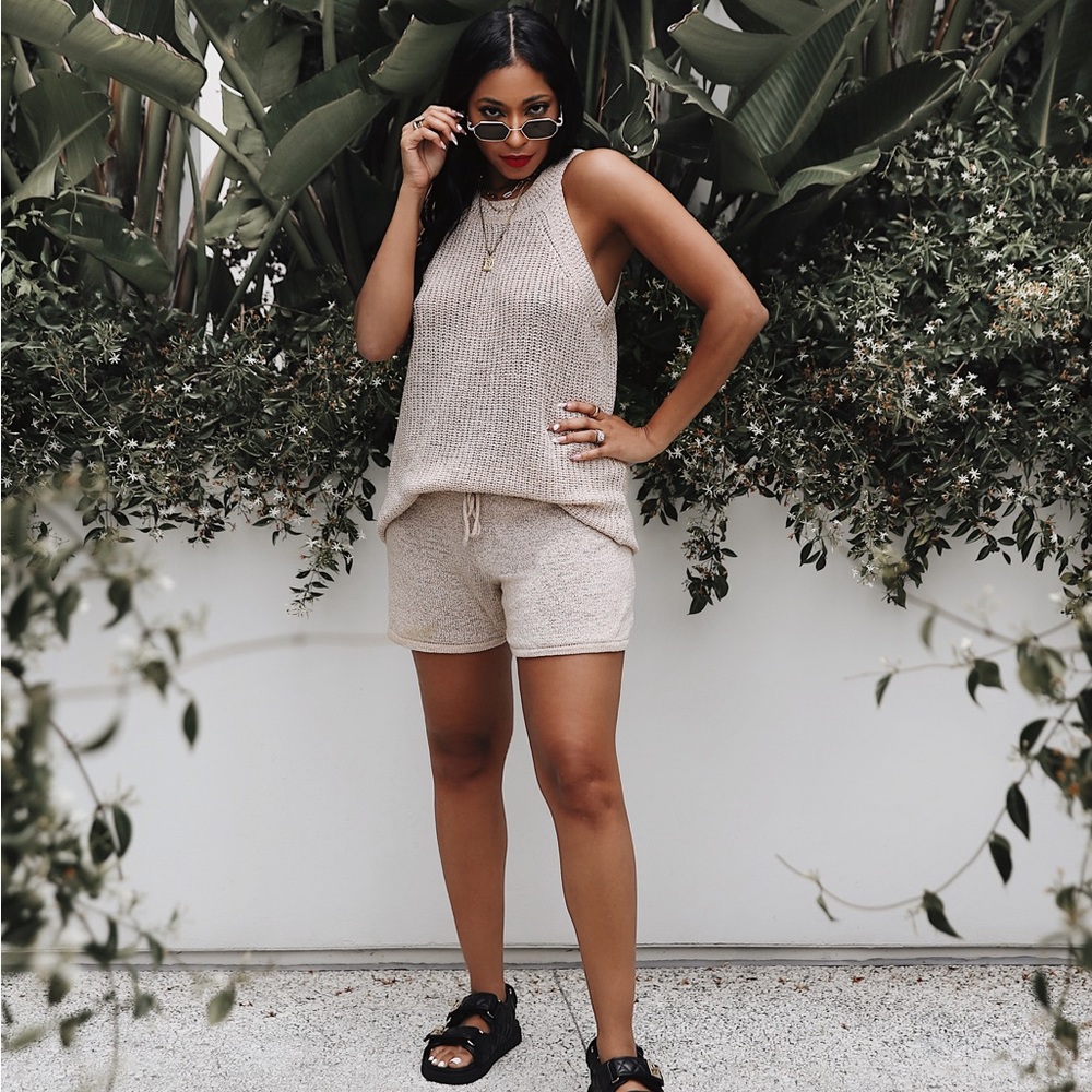 Light Weight Knitted Two Piece Set